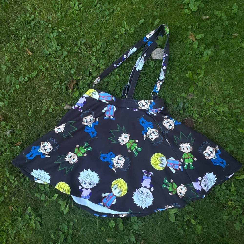 Hot Topic Hunter x Hunter Suspender Skirt Womens L Anime Kawaii Cosplay